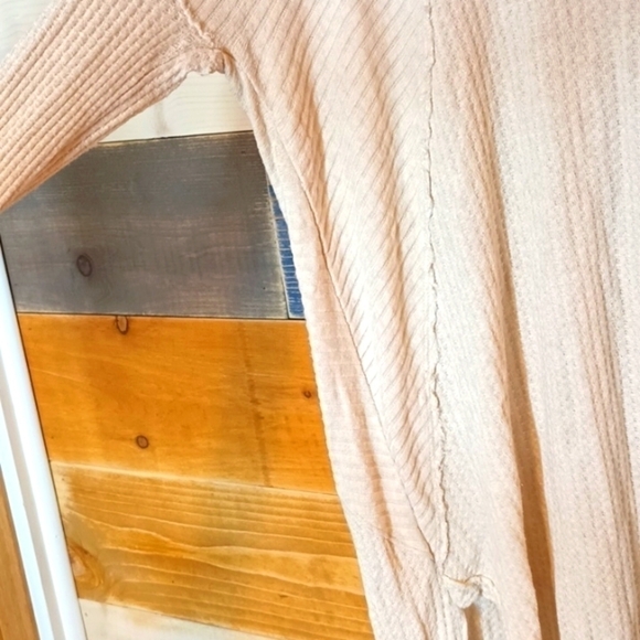 Free People Waffle Knit Tunic Top M - Picture 6 of 11